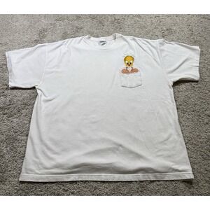 TWEETY BIRD Looney‎ Tunes 1998 Warner Brothers POCKET XXL Vintage Cartoon Casual